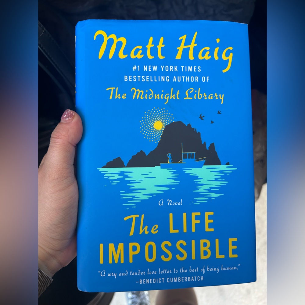 Matt Haig Blue Book with Yellow Text